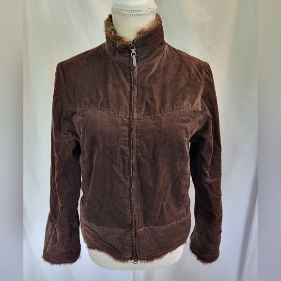 Rampage Outerwear - Brown Zip up Cotton & Nylon Jacket - (L) - Picture 1 of 7